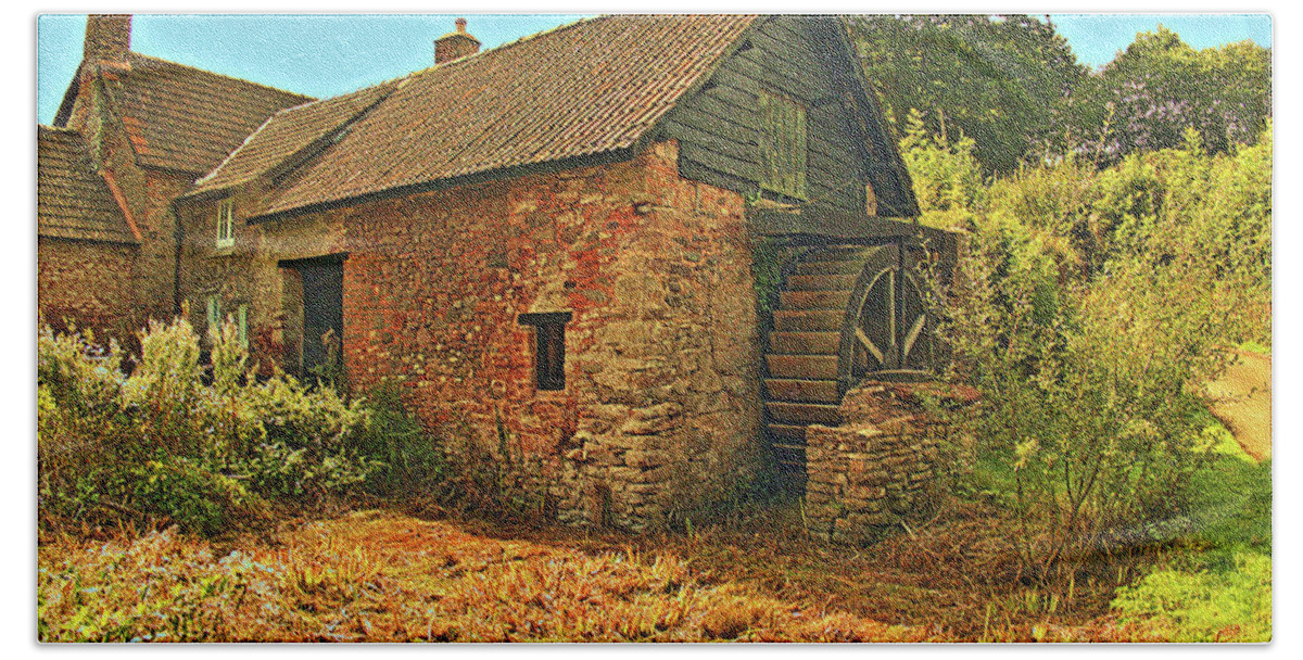 Places Bath Towel featuring the photograph Exmoor Mill by Richard Denyer