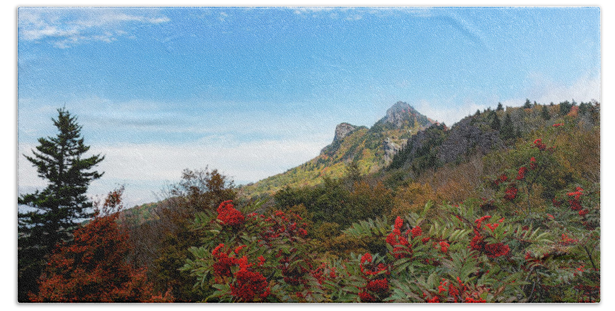 Fall Bath Towel featuring the photograph Fall At Grandfather Mountain by Steve Hurt
