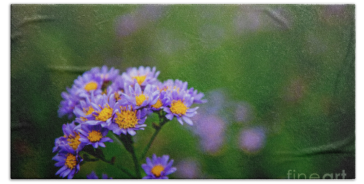 Flowers Bath Sheet featuring the photograph Fall Flowers by David Arment