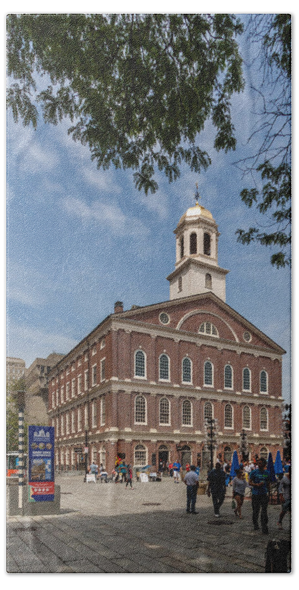 Architecture Hand Towel featuring the photograph Faneuil Hall Boston by Brian MacLean