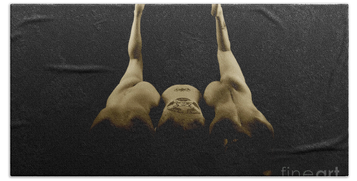 Artistic Photographs Bath Towel featuring the photograph Fangs by Robert WK Clark