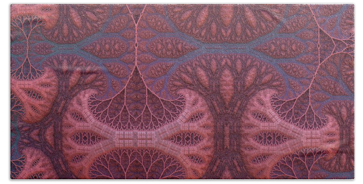 Trees Bath Towel featuring the digital art Fantasy Forest by Lyle Hatch