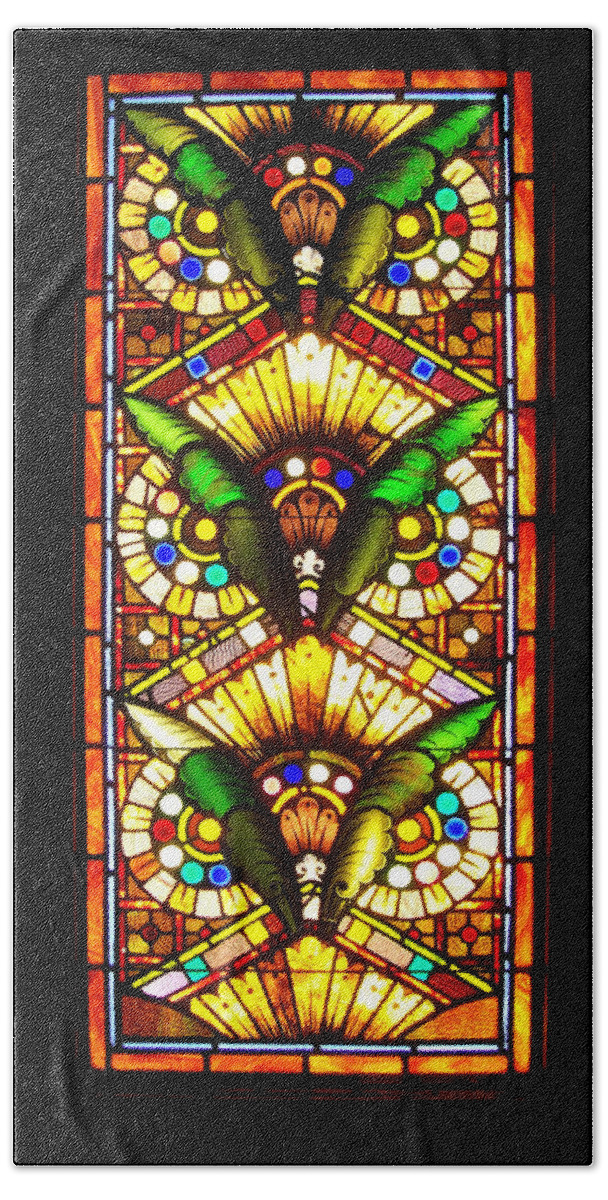 Stained Glass Bath Sheet featuring the photograph Feathered Folly by Donna Blackhall