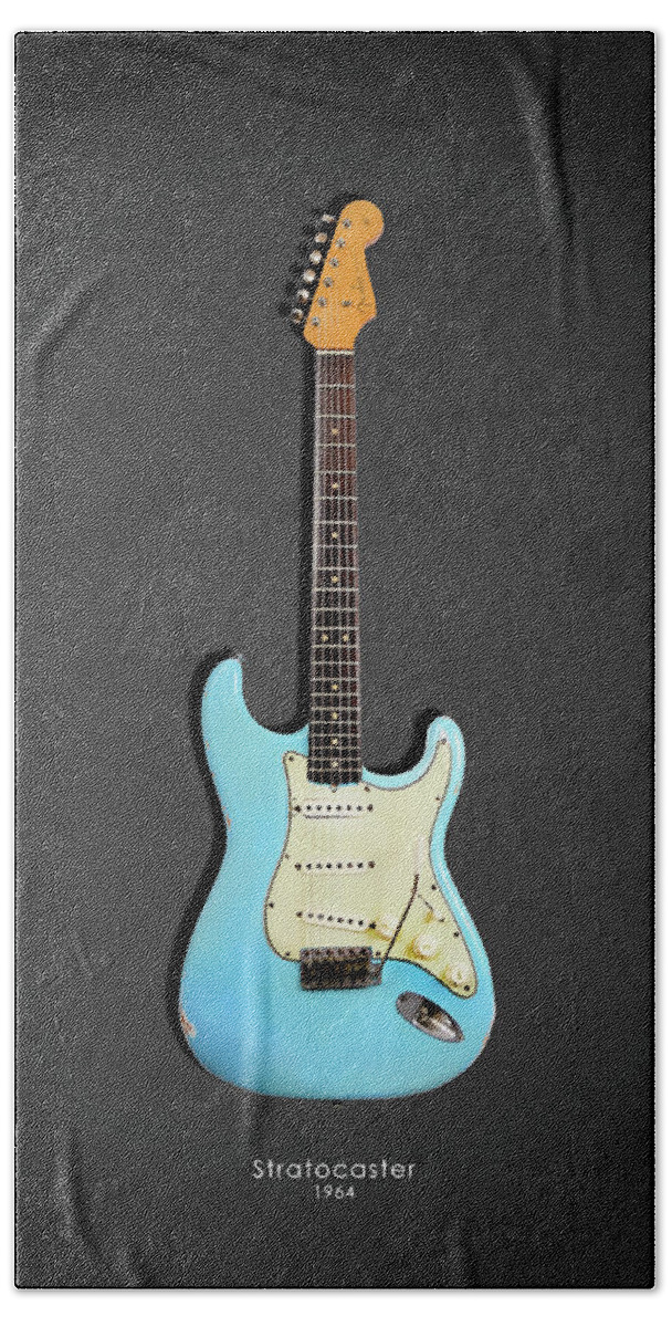 Fender Stratocaster Bath Sheet featuring the photograph Fender Stratocaster 64 by Mark Rogan