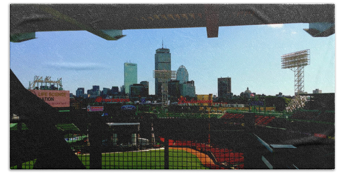 Fenway Park Collectibles Hand Towel featuring the photograph Fenway Park, XI by Iconic Images Art Gallery David Pucciarelli
