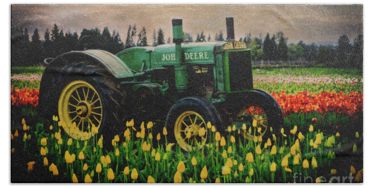 Tractor Hand Towel featuring the photograph Field Master by Sal Ahmed