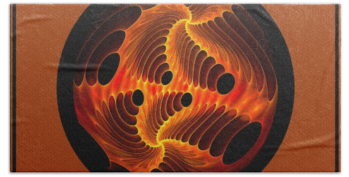  Hand Towel featuring the digital art Fires Within Memorial by Doug Morgan