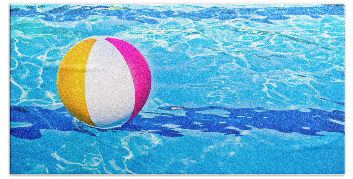 Beach Ball Bath Towel featuring the photograph Float by Colleen Kammerer