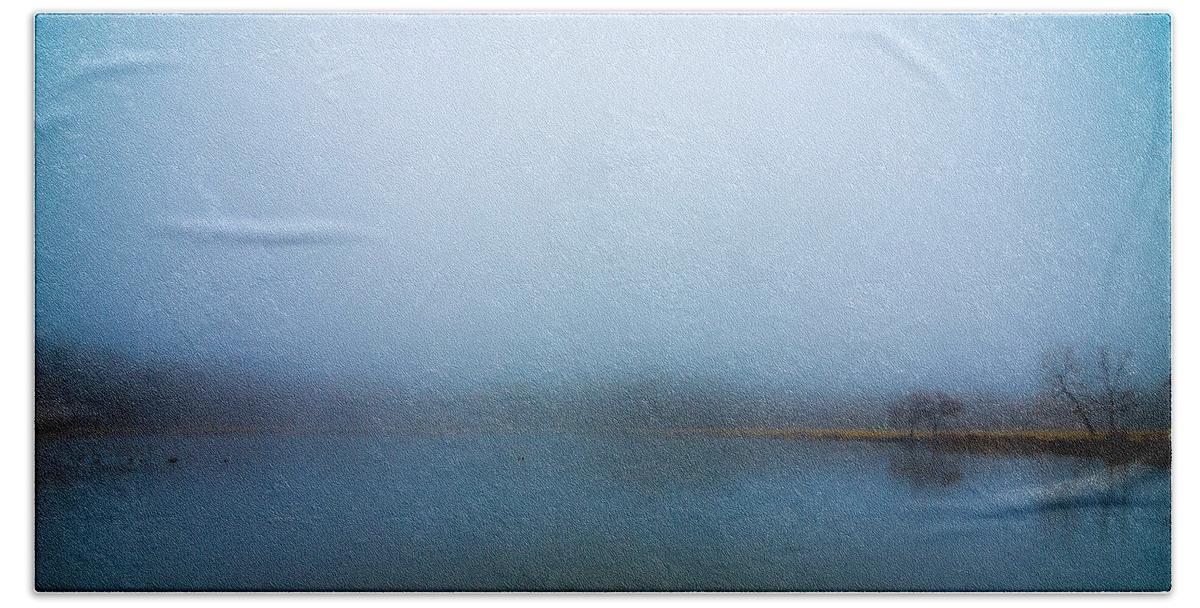  Bath Towel featuring the photograph Foggy Morn by David Downs