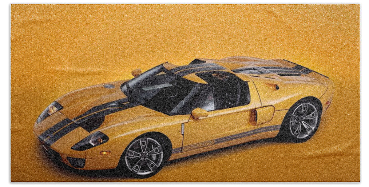 Ford Gtx1 Hand Towel featuring the photograph Ford GTX1 by Jackie Russo