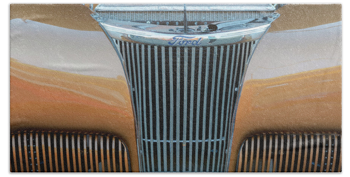 Antique Hand Towel featuring the photograph Ford V8 by Jim Shackett