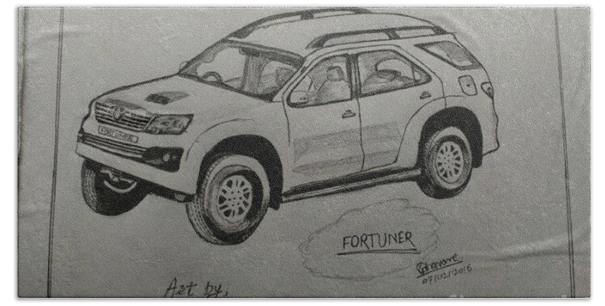 Download drawing Toyota Fortuner SUV 2007 in ai pdf png svg formats
