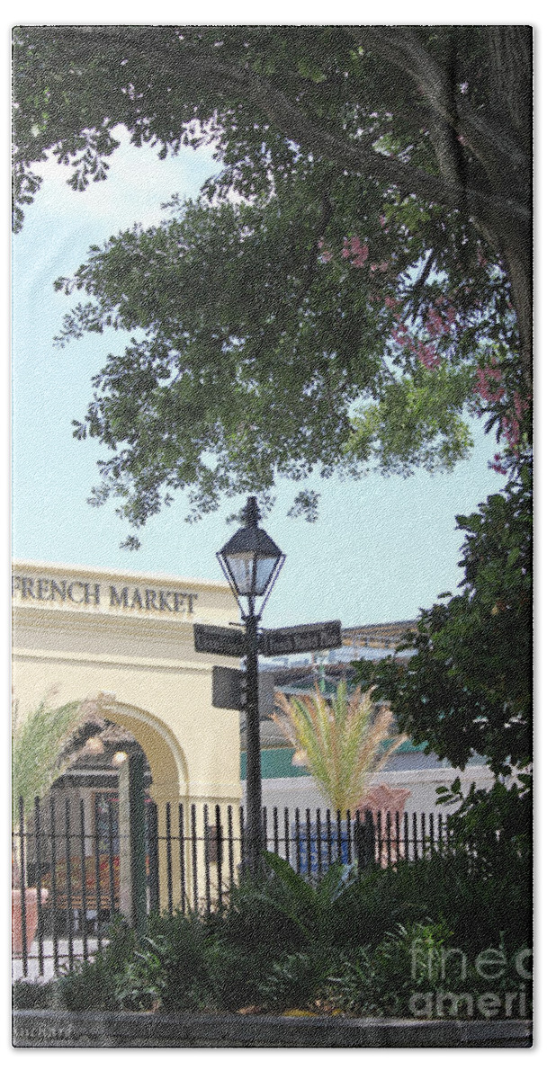 Landscape Bath Towel featuring the photograph French Market by Todd Blanchard