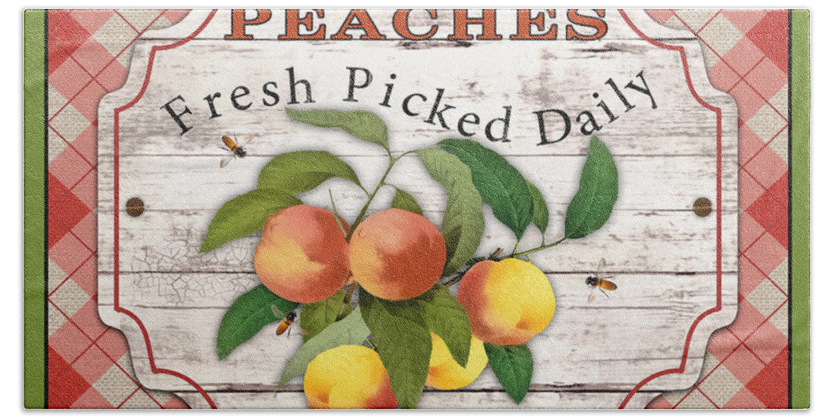 Kitchen Hand Towel featuring the painting Fresh Fruit-JP3743 by Jean Plout
