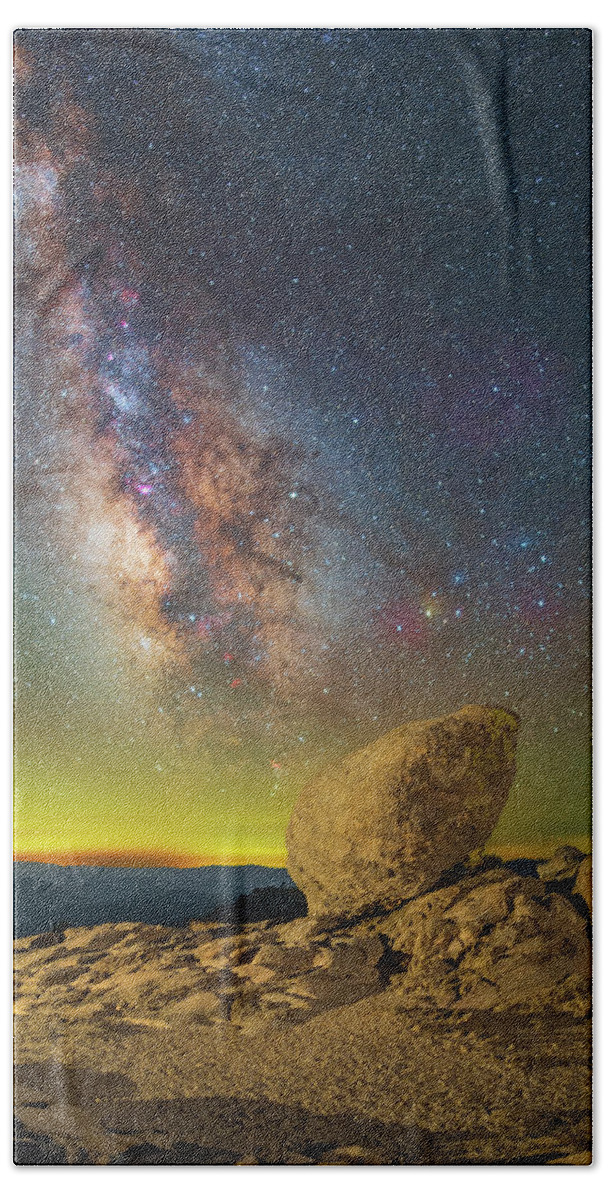 Astronomy Hand Towel featuring the photograph Galactic Erratic by Ralf Rohner