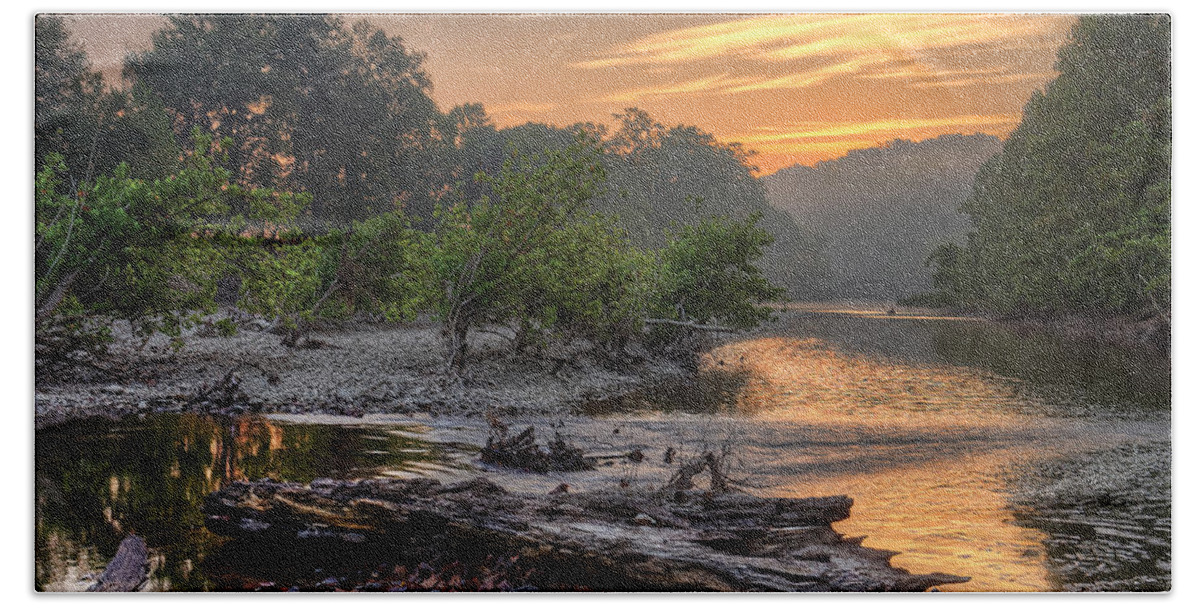 2015 Bath Towel featuring the photograph Gasconade River by Robert Charity