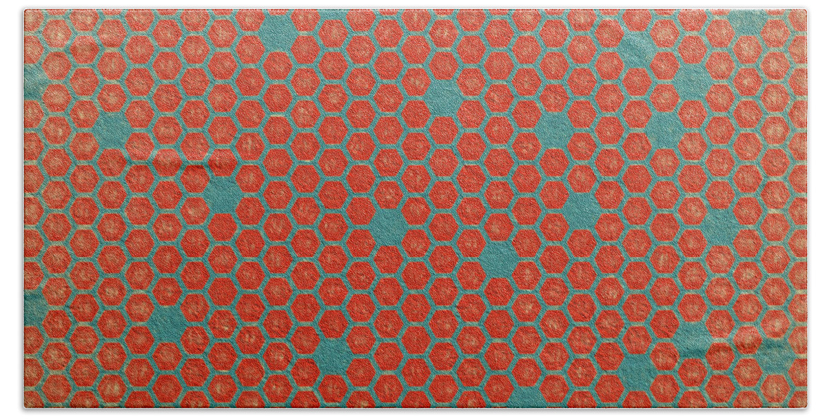 Abstract Bath Towel featuring the digital art Geometric 1 by Bonnie Bruno
