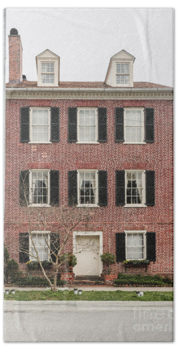 Architecture Bath Towel featuring the photograph George Smith House New Bern, NC by Thomas Marchessault