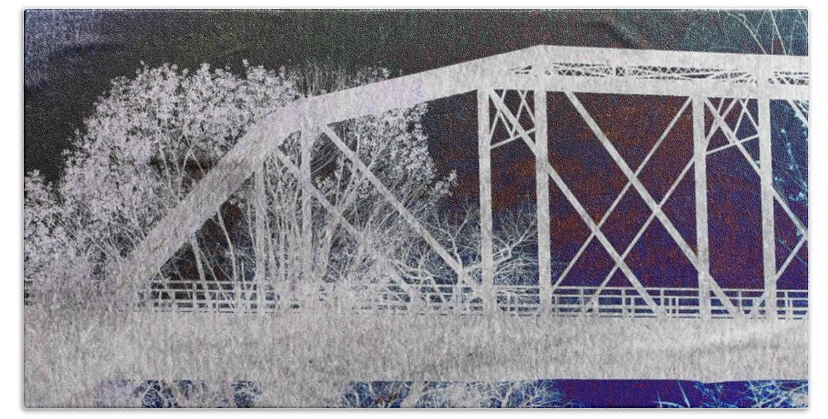 Featured Bath Towel featuring the photograph Ghostly Bridge by Jenny Revitz Soper