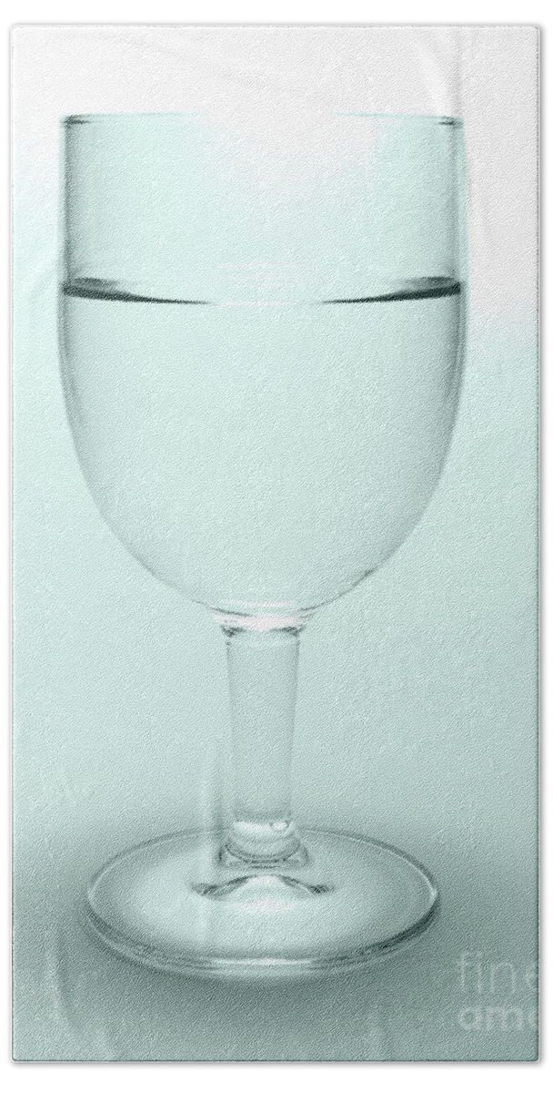 Glass Of Water Bath Sheet featuring the photograph Glass of water by Gaspar Avila
