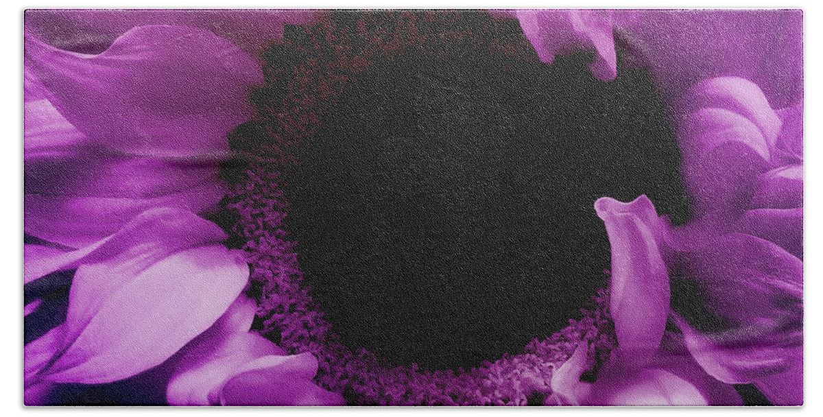 Sunflower Hand Towel featuring the photograph Glorious Pink Sunflower by Johanna Hurmerinta