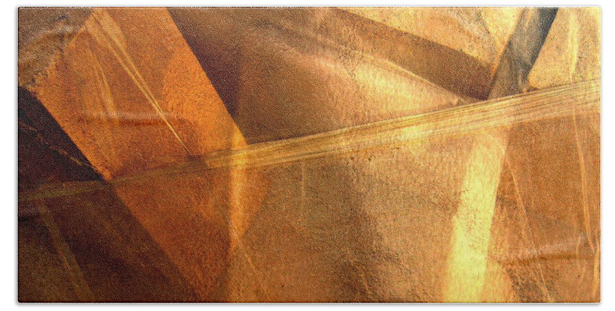 Abstract Bath Towel featuring the photograph Gold Still by Matt Cegelis