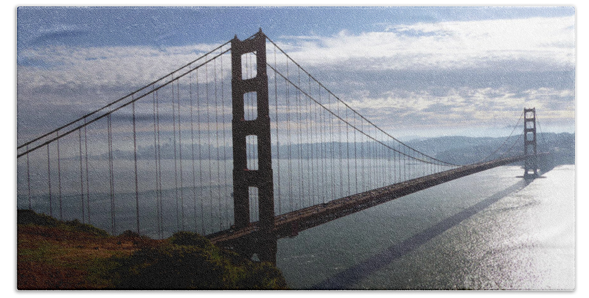 Golden Gate Bridge Hand Towel featuring the photograph Golden Gate Bridge-2 by Steven Spak