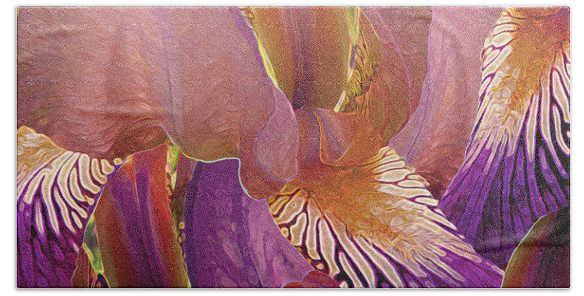 Flower Bath Towel featuring the digital art Gossameera 8 by Lynda Lehmann