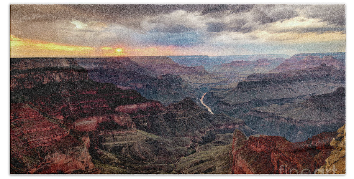 Grand Canyon Hand Towel featuring the photograph Grand Canyon Sunset by Alissa Beth Photography