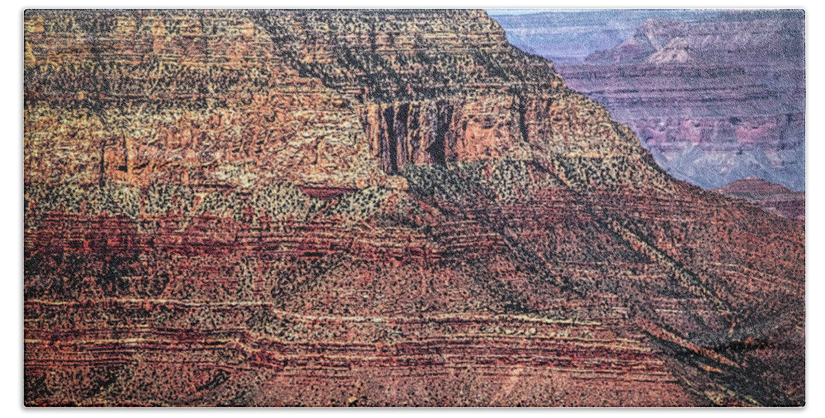 Arizona Bath Towel featuring the photograph Grand Canyon Views No. 7 by Roger Passman