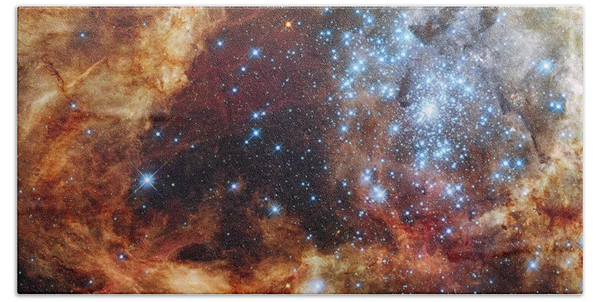 Space Hand Towel featuring the photograph Grand Star Forming - A Stellar Nursery by Mark Kiver