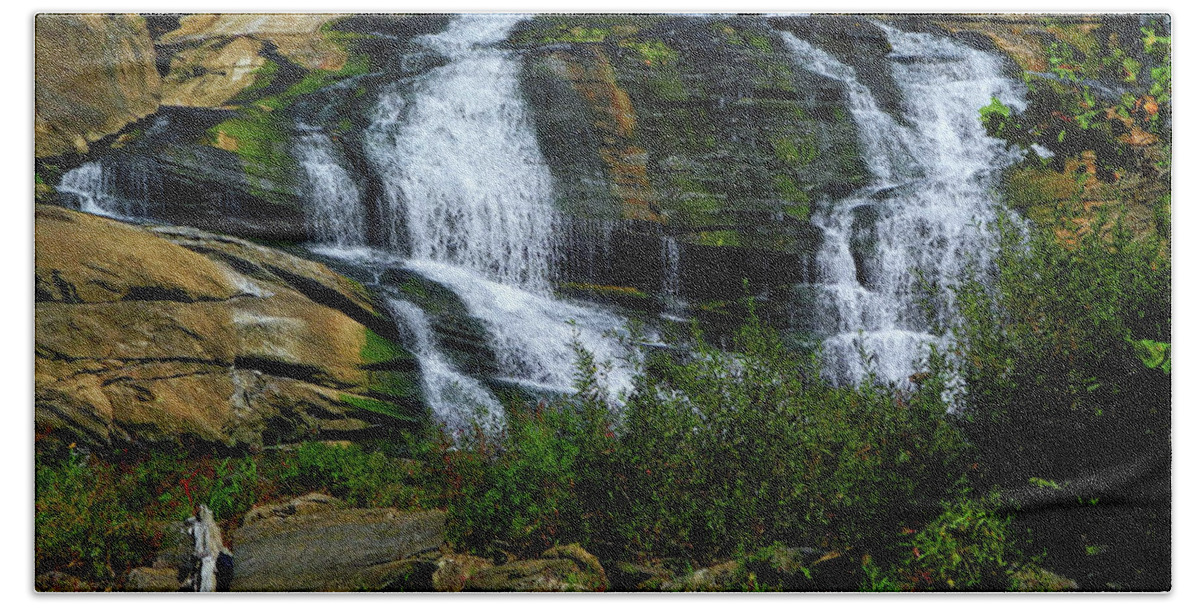 Great Falls Hand Towel featuring the photograph Great Falls by Raymond Salani III