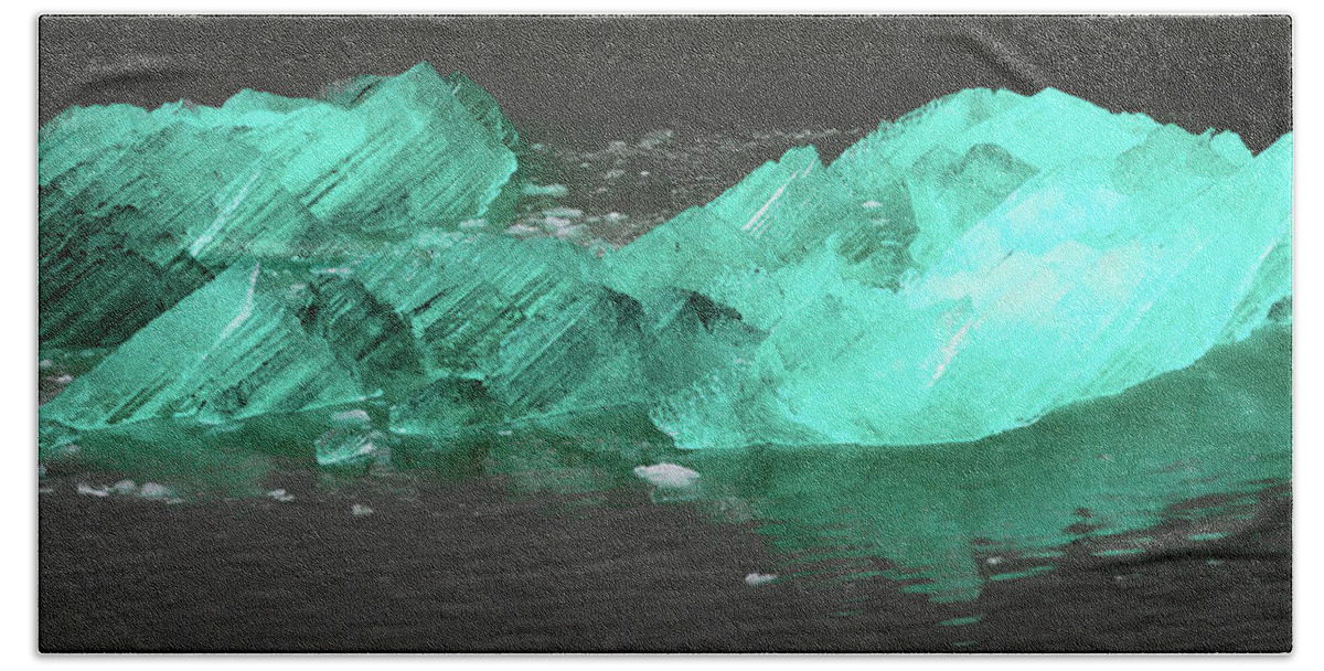 Alaska Bath Towel featuring the photograph Green Iceberg by Jason Brooks