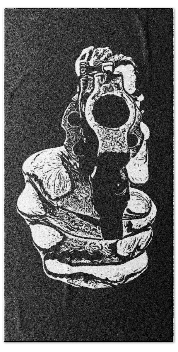 Gunman Bath Sheet featuring the photograph Gunman T-shirt by Edward Fielding