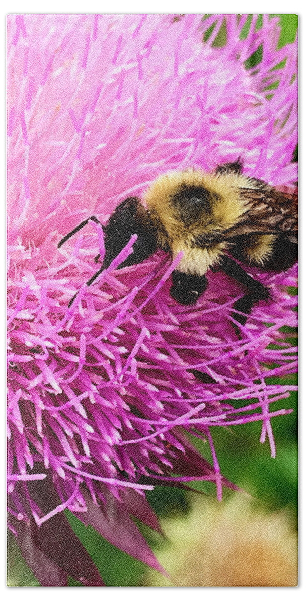 Bee Bath Towel featuring the photograph Happiness by Jeff Iverson