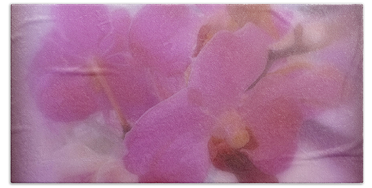 Orchids Bath Towel featuring the photograph Happy Mother's Day Orchids by Kay Novy