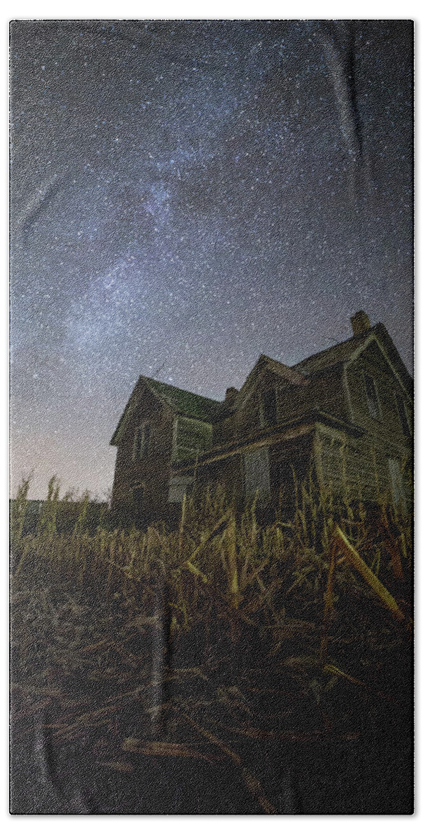 Sky Hand Towel featuring the photograph Harvested by Aaron J Groen