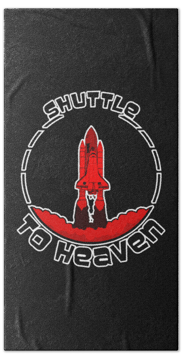 Shuttle Hand Towel featuring the digital art Heavens Shuttle by Piotr Dulski