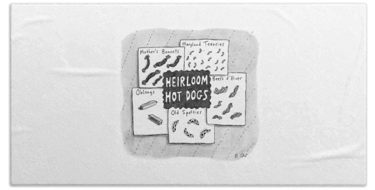 Heirloom Hot Dogs Bath Sheet