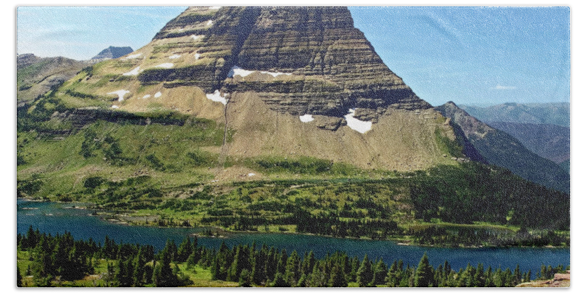 Mountain Bath Sheet featuring the photograph Hidden Lake Scene by Sally Weigand