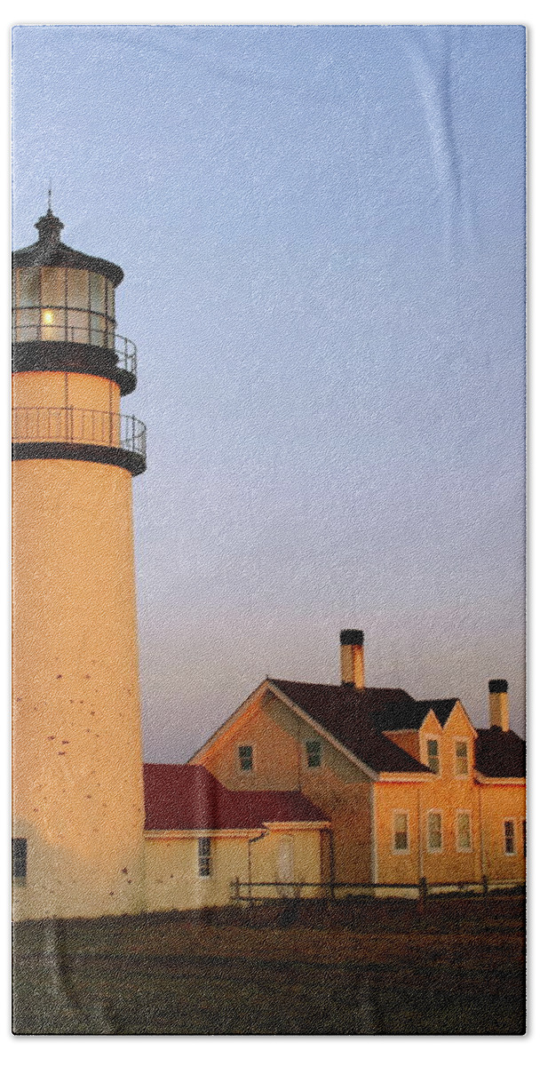 Lighthouse Bath Towel featuring the photograph Higland Lighthouse Cape Cod by Roupen Baker