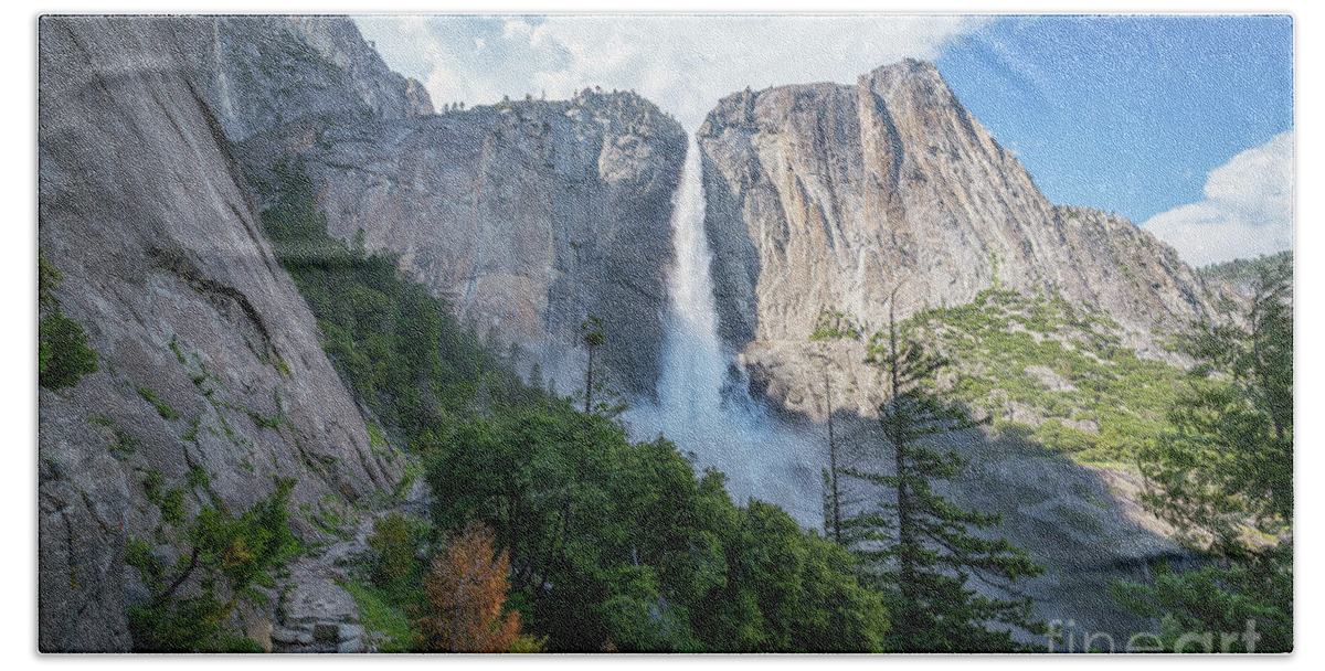 Yosemite Valley Bath Towel featuring the photograph Hike To Upper Falls by Michael Ver Sprill
