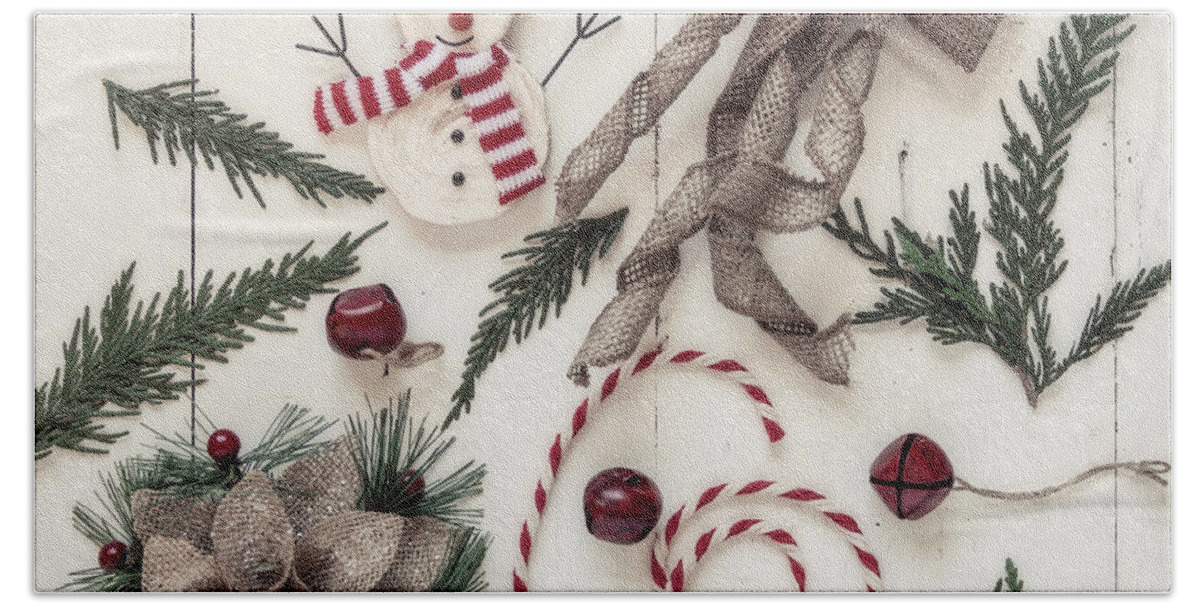 Christmas Bath Towel featuring the photograph Holly Jolly by Kim Hojnacki
