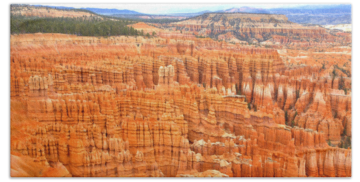 0887 Bath Towel featuring the photograph Hoodoos of Bryce Canyon by Gordon Elwell