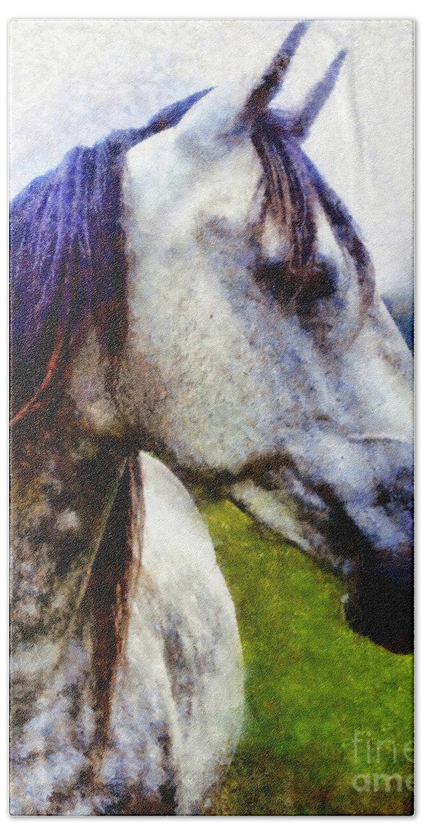 Horse Hand Towel featuring the photograph Horse I dream of you by Janine Riley