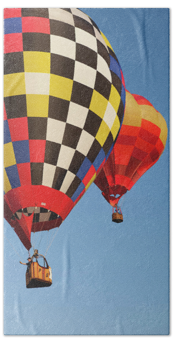 Hot Air Balloons Bath Towel featuring the photograph Hot Air Balloons #6 by Rich S