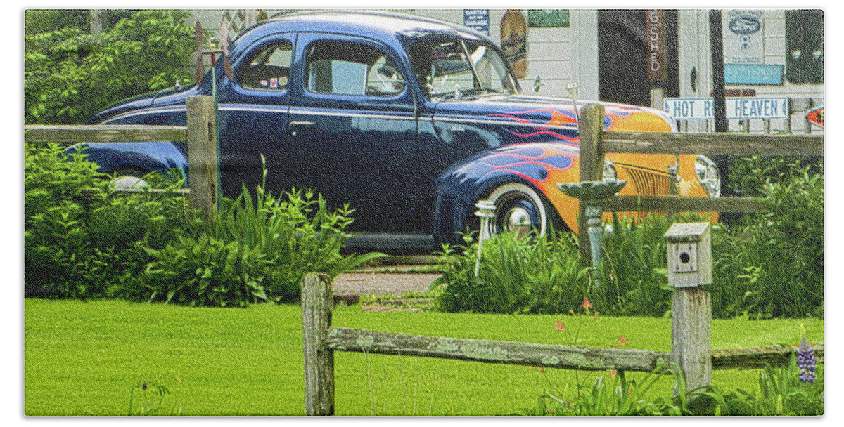 Car Hand Towel featuring the photograph Hot Rod Heaven by Wild Thing