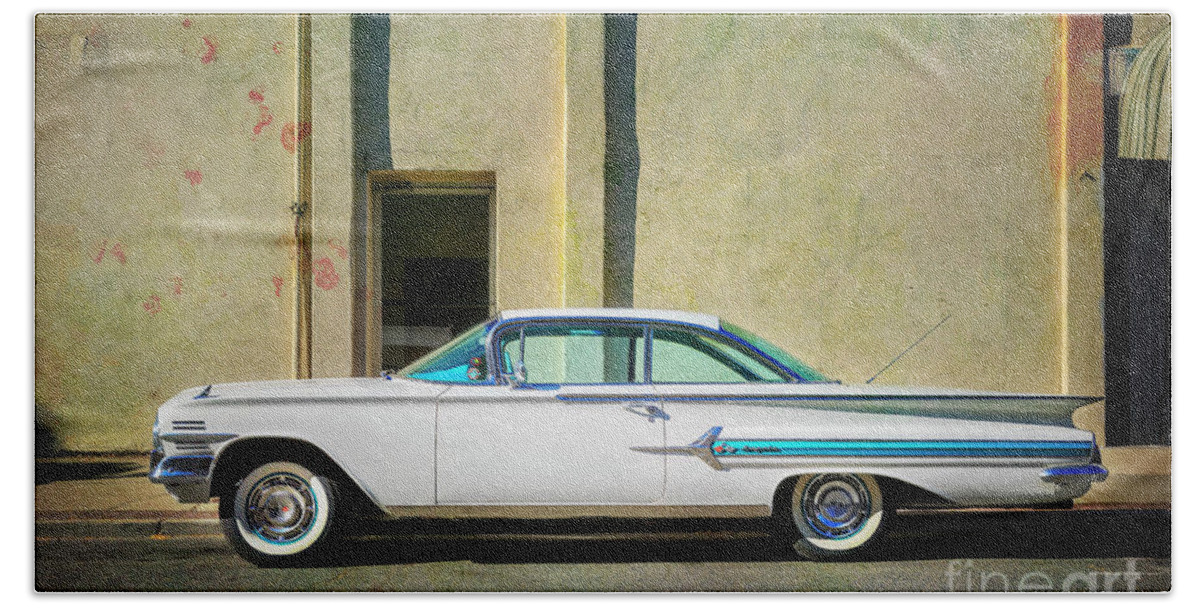 Tranquility Hand Towel featuring the photograph Hot Rod Impala by Craig J Satterlee