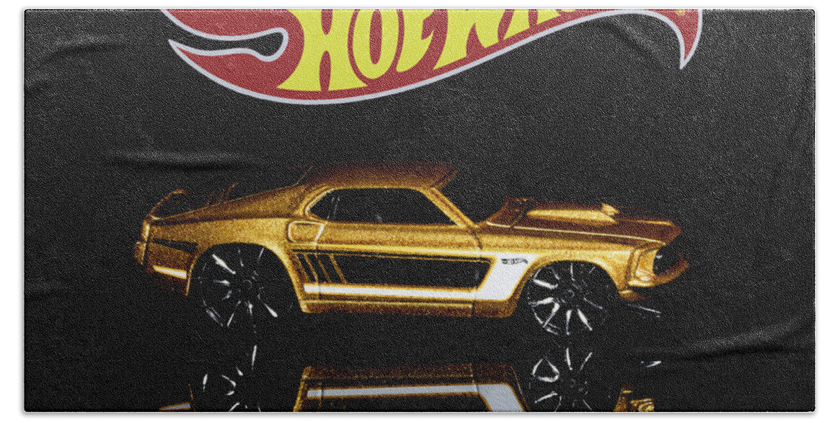 69 Ford Mustang Bath Towel featuring the photograph Hot Wheels '69 Ford Mustang by James Sage