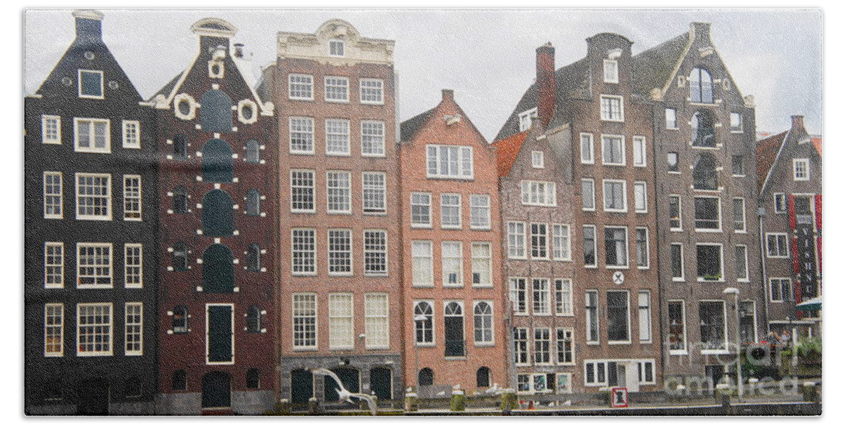 Tall Bath Towel featuring the photograph Houses of Amsterdam by Therese Alcorn